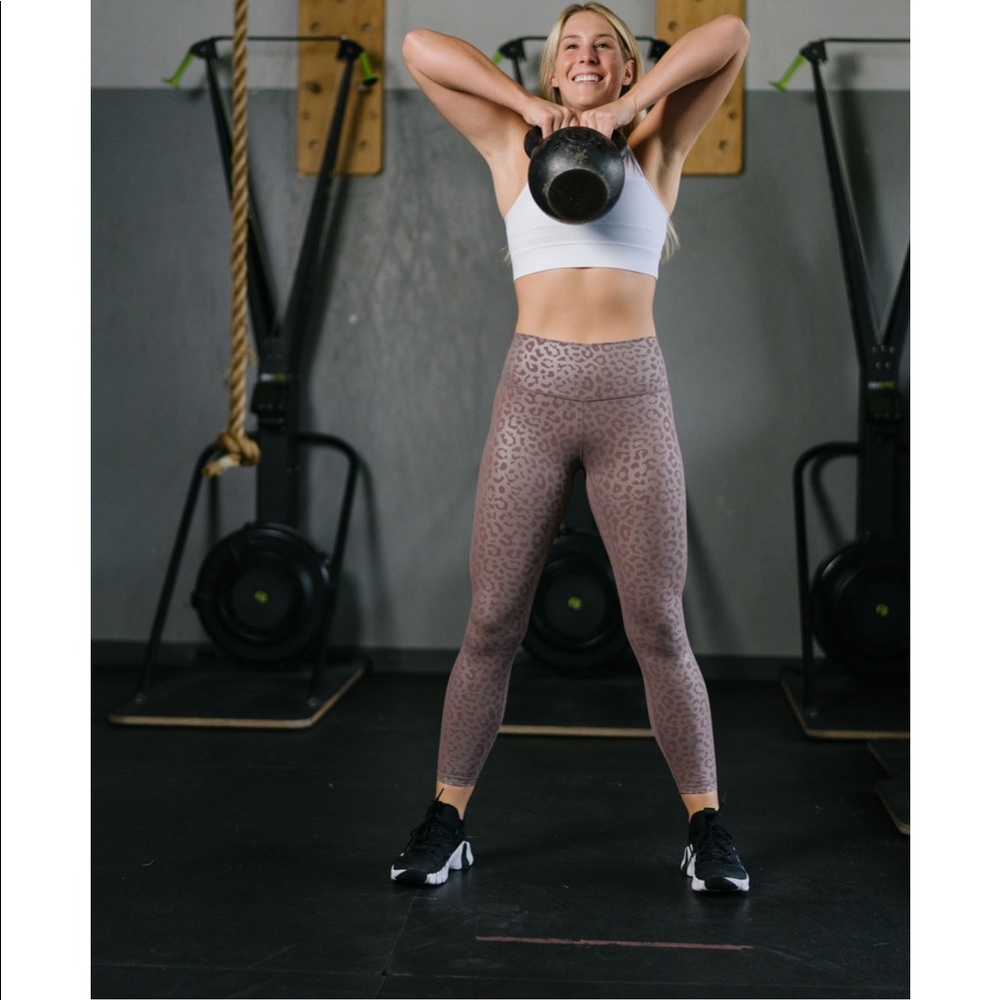 Lilac ZYIA leopard leggings